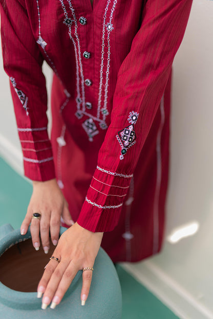 Embroidered Kurta - 2141