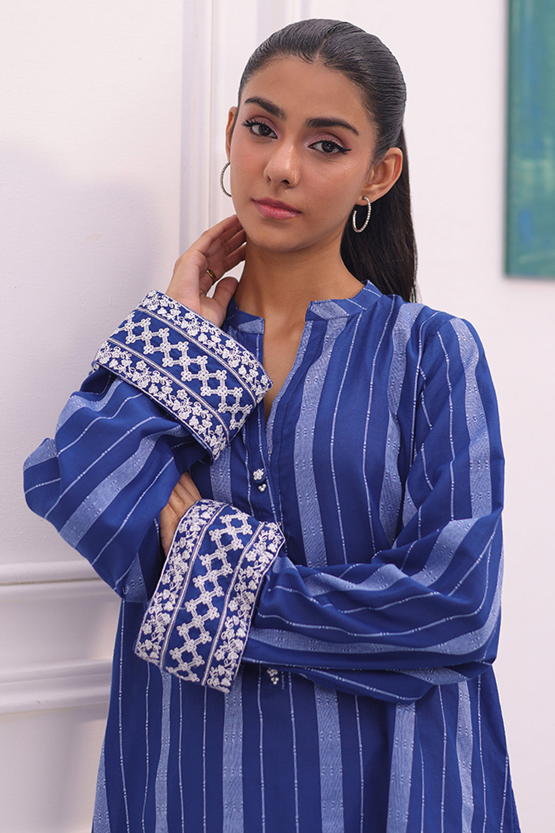 Embroidered Kurta - 2142