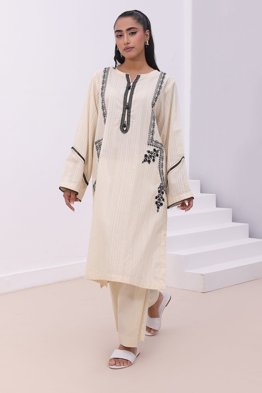 Embroidered Kurta - 2144