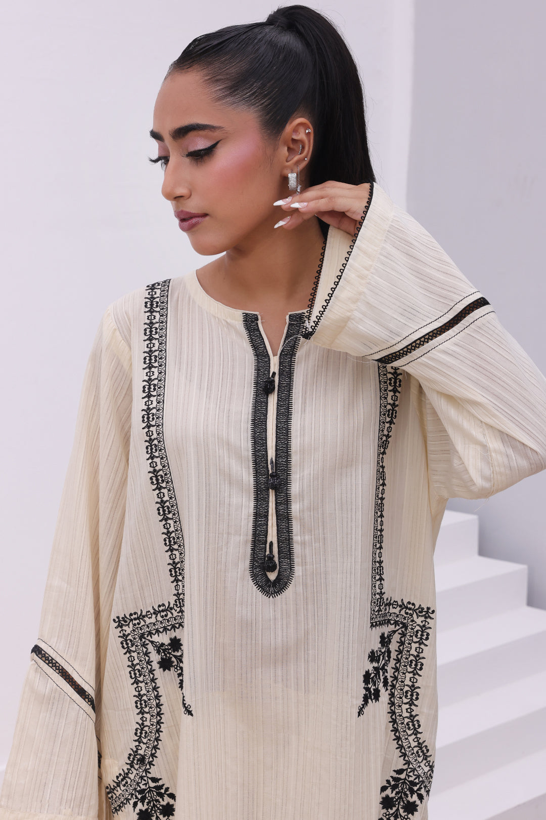 Embroidered Kurta - 2144