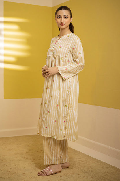 Embroidered Kurta Trouser - 1527