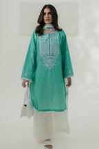 Embroidered Kurta Dupatta - 1703