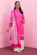 Embroidered Kurta Dupatta - 1707