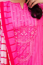 Embroidered Kurta Dupatta - 1707