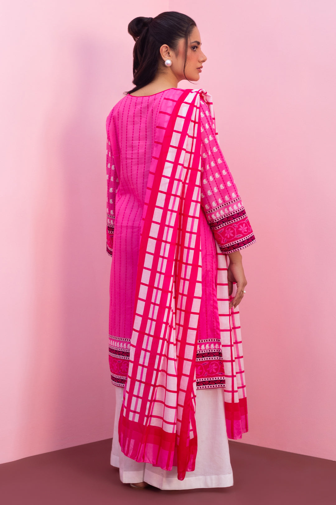 Embroidered Kurta Dupatta - 1707