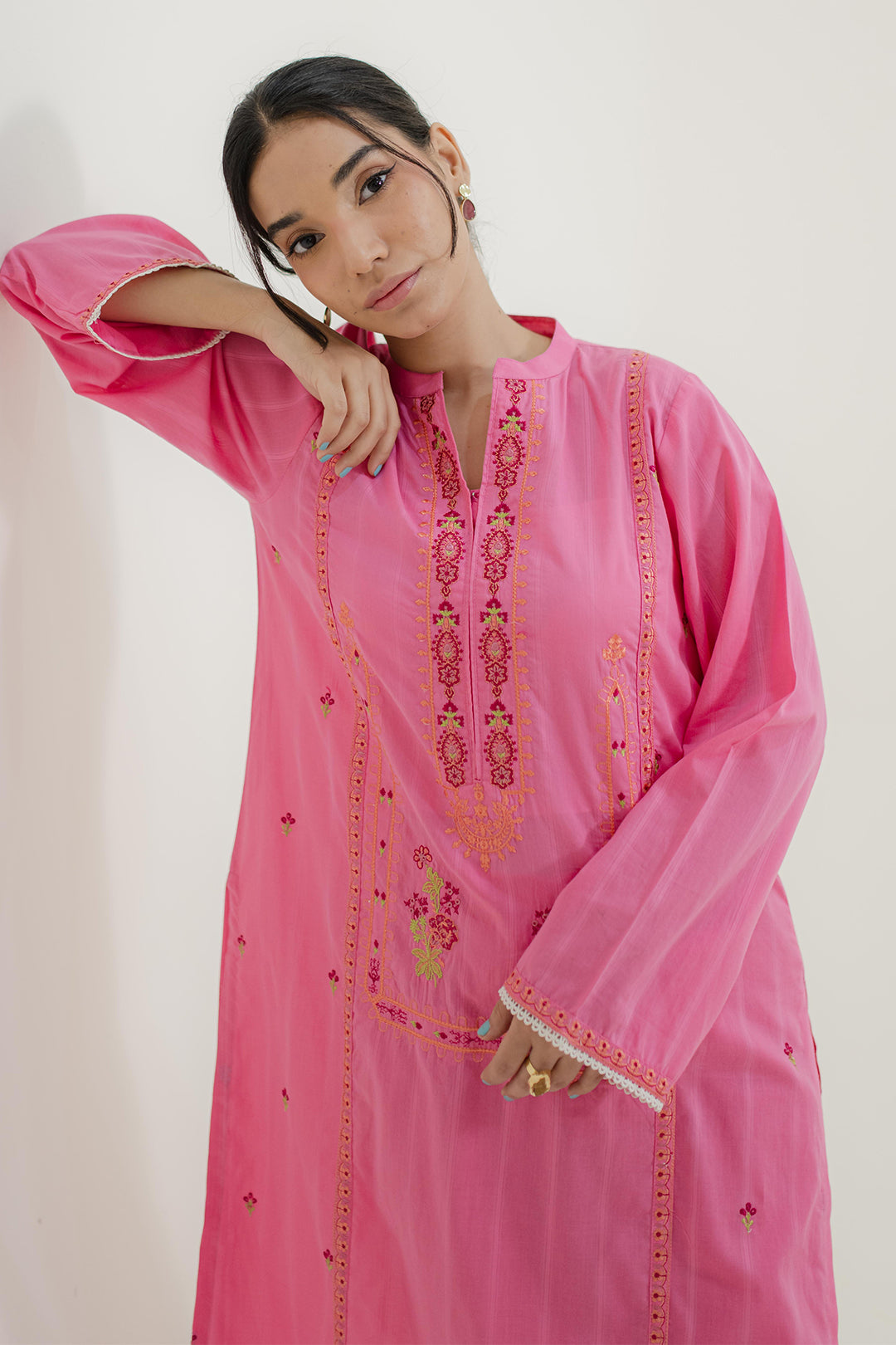 Embroidered Kurta Trouser - 1734