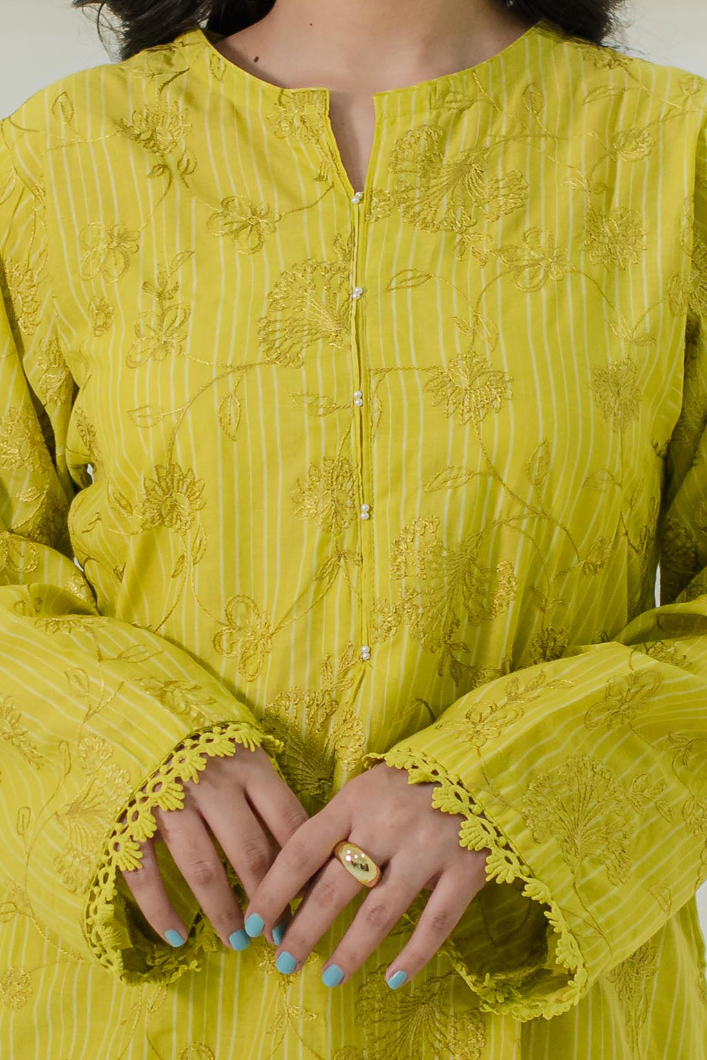 Embroidered Kurta Trouser - 1735