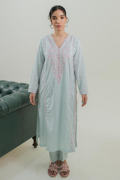 Embroidered Kurta Trouser - 1766