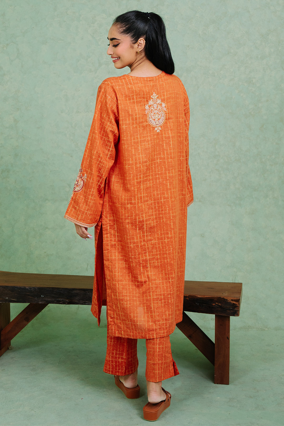 Embroidered  Kurta Trouser - 1768