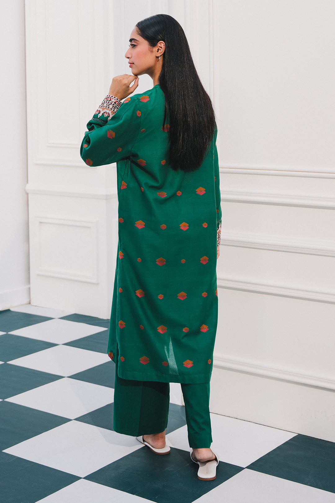 Embroidered Kurta Trouser - 1770