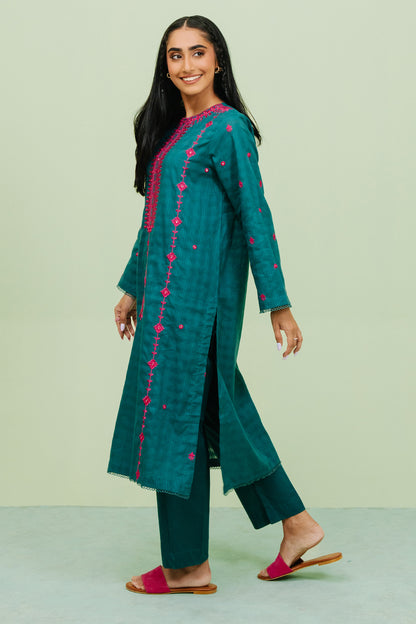 Embroidered  Kurta Trouser - 1771