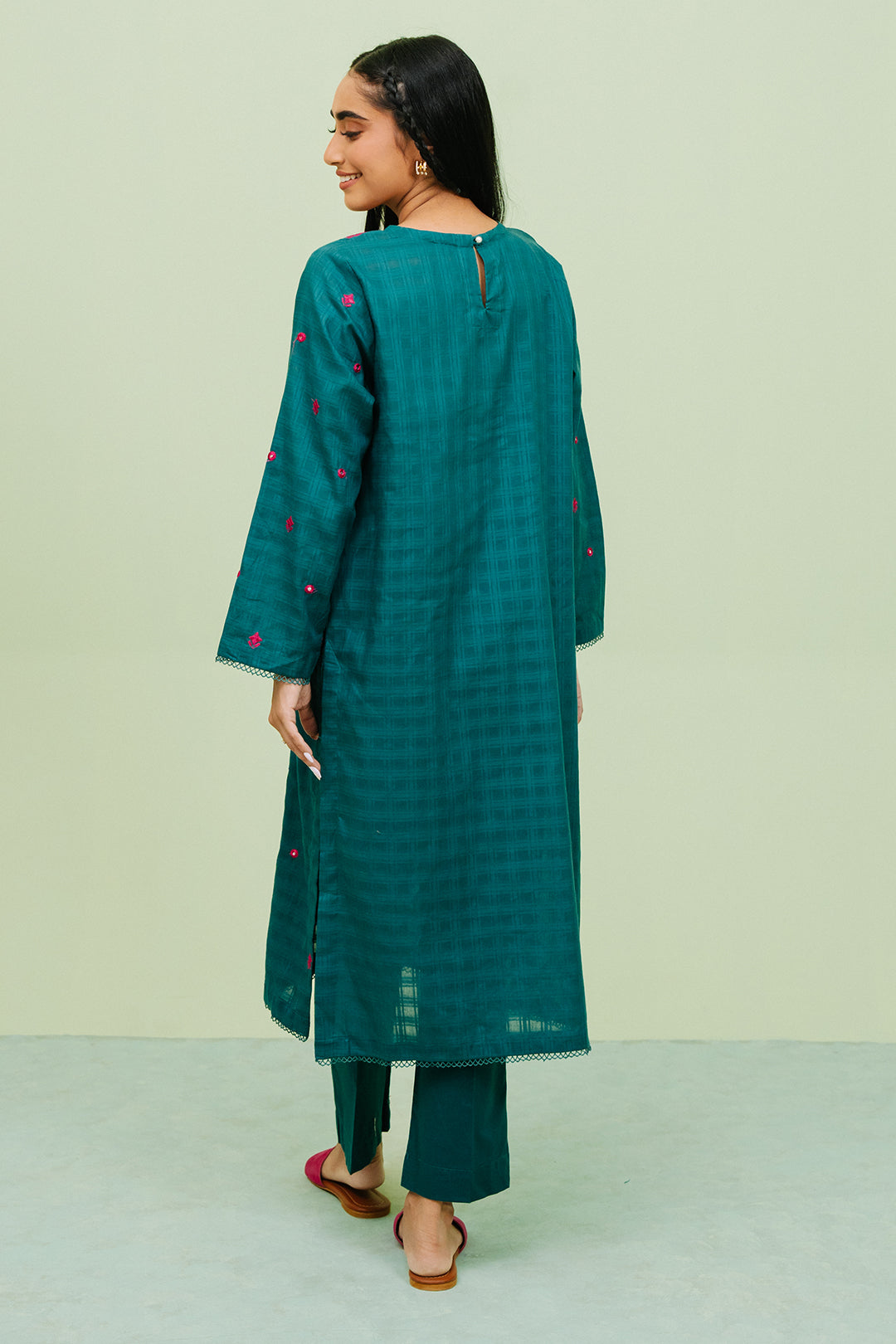 Embroidered  Kurta Trouser - 1771