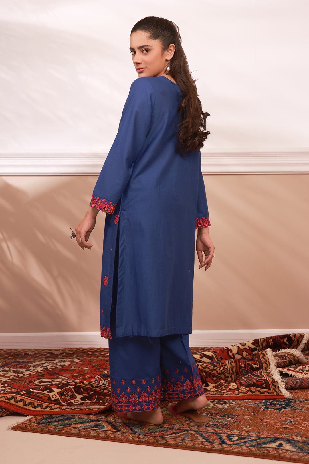 Embroidered Kurta Trouser - 1773