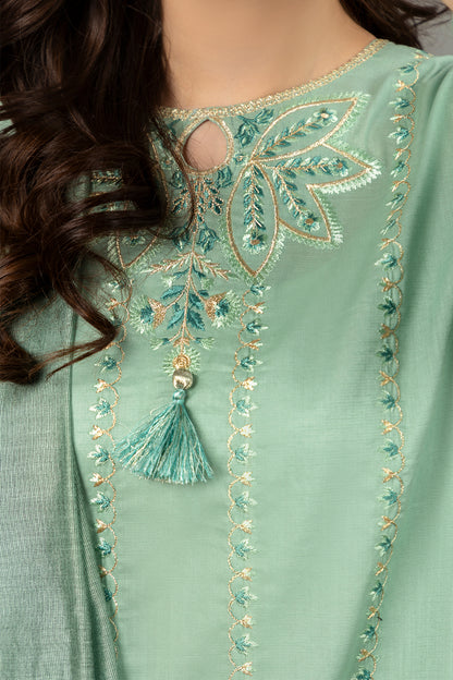 Embroidered Kurta Dupatta - 1774