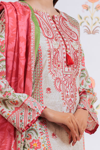Embroidered Kurta Dupatta - 1895