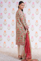 Embroidered Kurta Dupatta - 1895