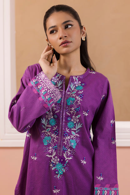 Embroidered Kurta Dupatta - 1896
