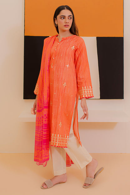 Embroidered Kurta Dupatta - 1899
