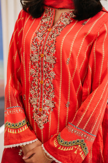 Embroidered Kurta Dupatta - 1904