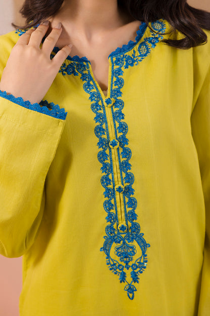 Embroidered Kurta Trouser - 1911