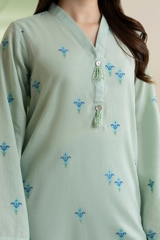 Embroidered Kurta Trouser - 1974