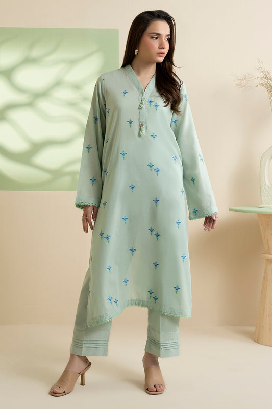 Embroidered Kurta Trouser - 1974