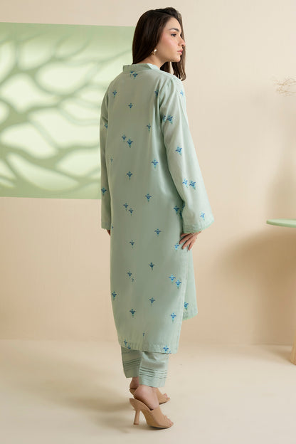 Embroidered Kurta Trouser - 1974