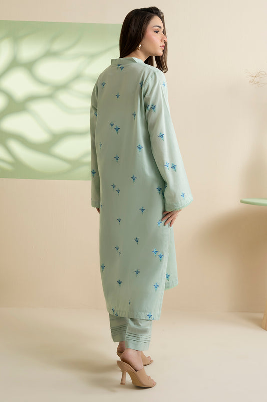 Embroidered Kurta Trouser - 1974
