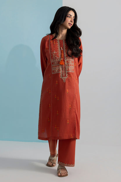 Embroidered Kurta Trouser - 1975