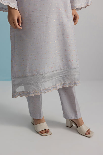 Embroidered Kurta Trouser - 1976