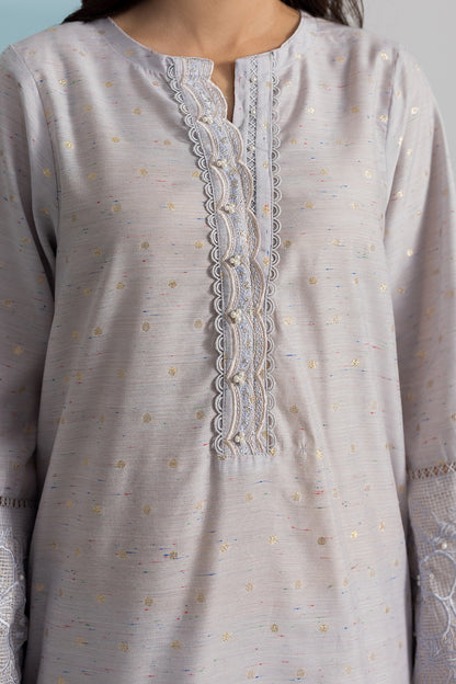 Embroidered Kurta Trouser - 1976