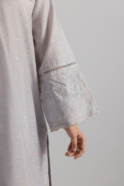Embroidered Kurta Trouser - 1976