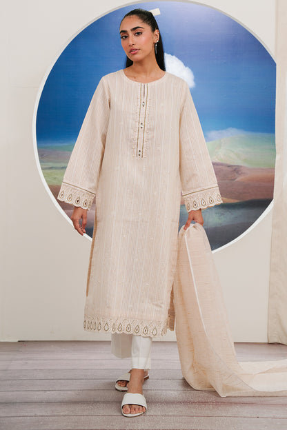 Embroidered Kurta Dupatta - 1980