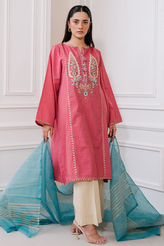 Embroidered Kurta Dupatta - 1983