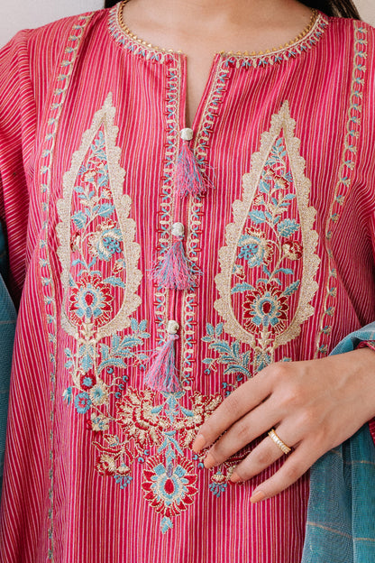 Embroidered Kurta Dupatta - 1983