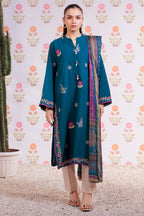 Embroidered Kurta Dupatta - 1986