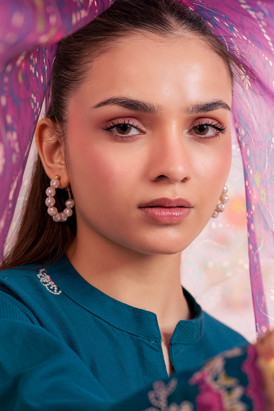 Embroidered Kurta Dupatta - 1986