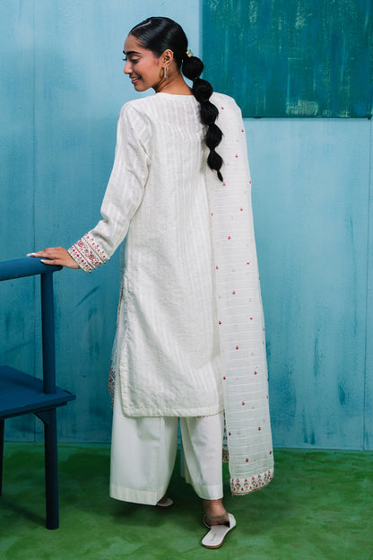 Embroidered Kurta Dupatta - 1987