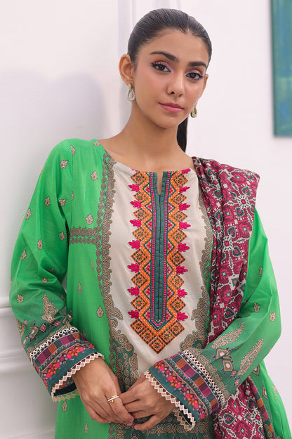 Embroidered Kurta Dupatta - 2072