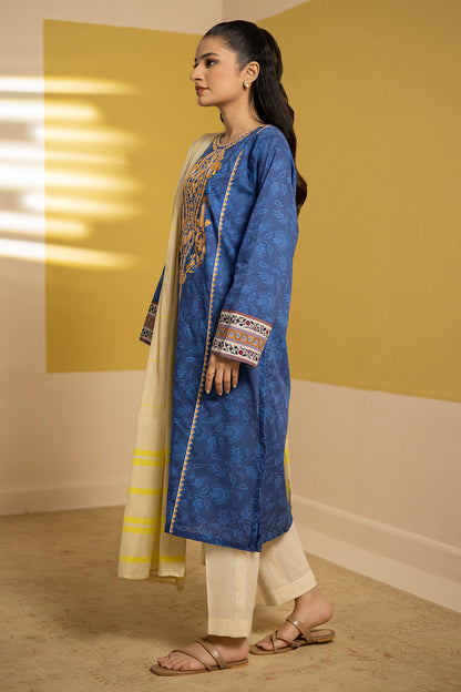 Embroidered Kurta Dupatta - 2073