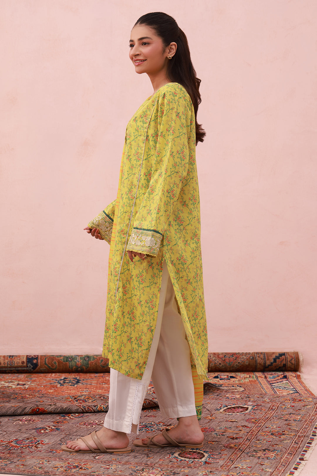 Embroidered Kurta Dupatta - 2074