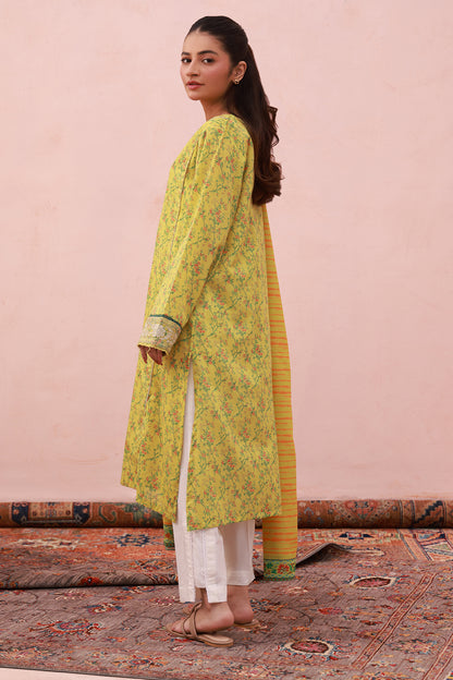 Embroidered Kurta Dupatta - 2074