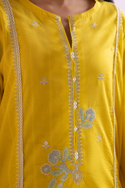 Embroidered Kurta Trouser - 2092