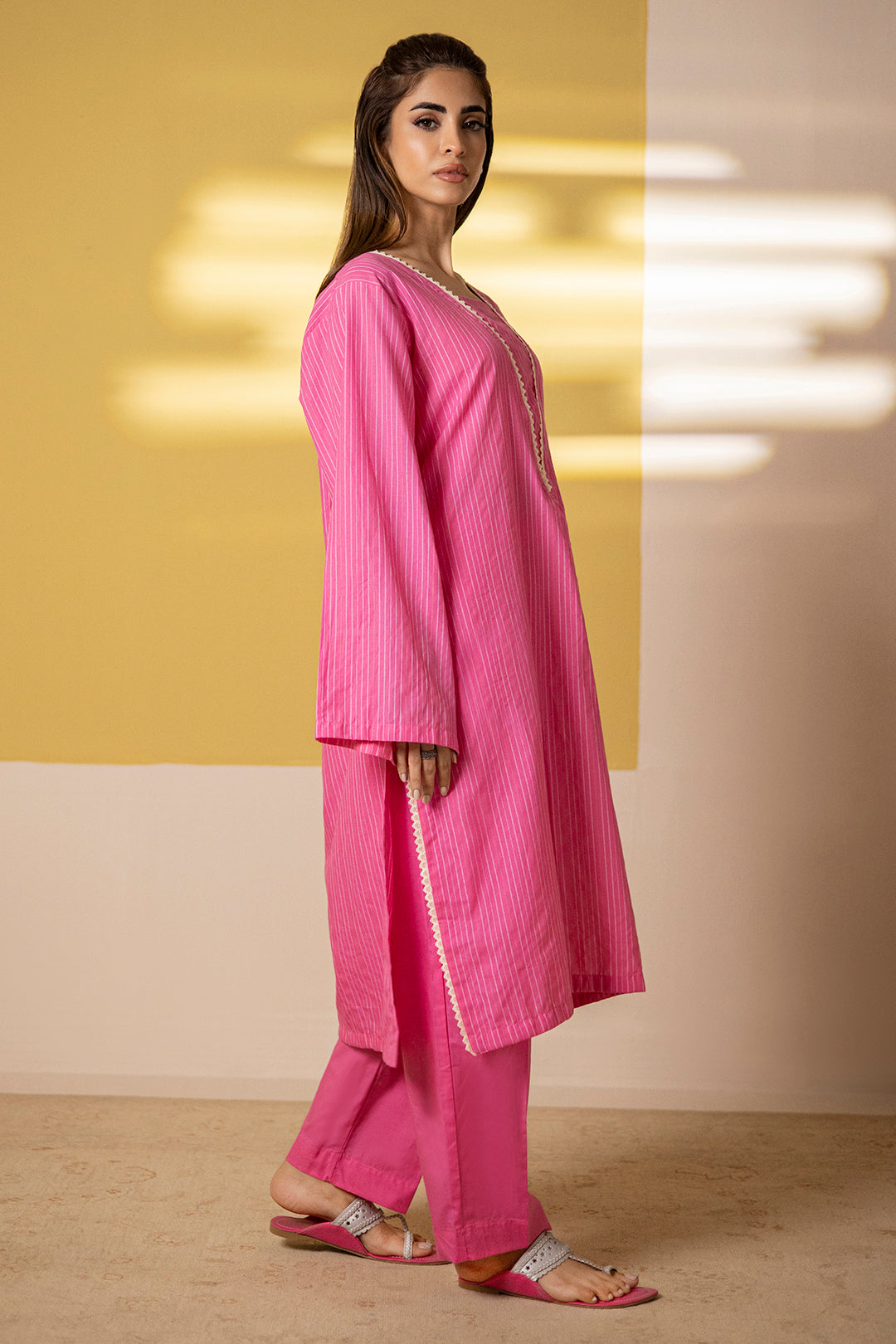 Embroidered Kurta Trouser - 2094