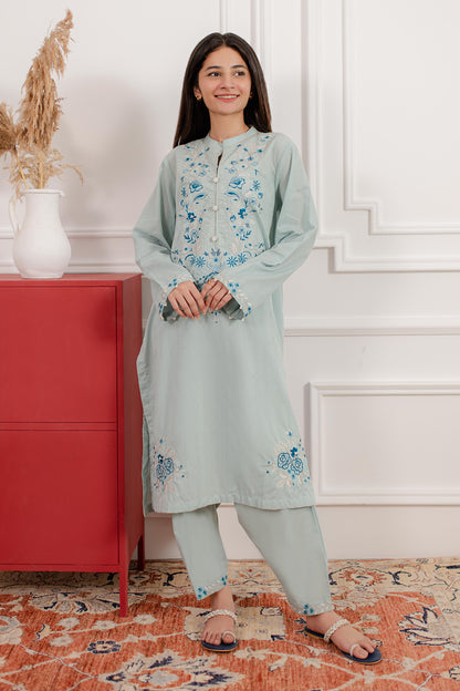 Embroidered Kurta Trouser - 2117