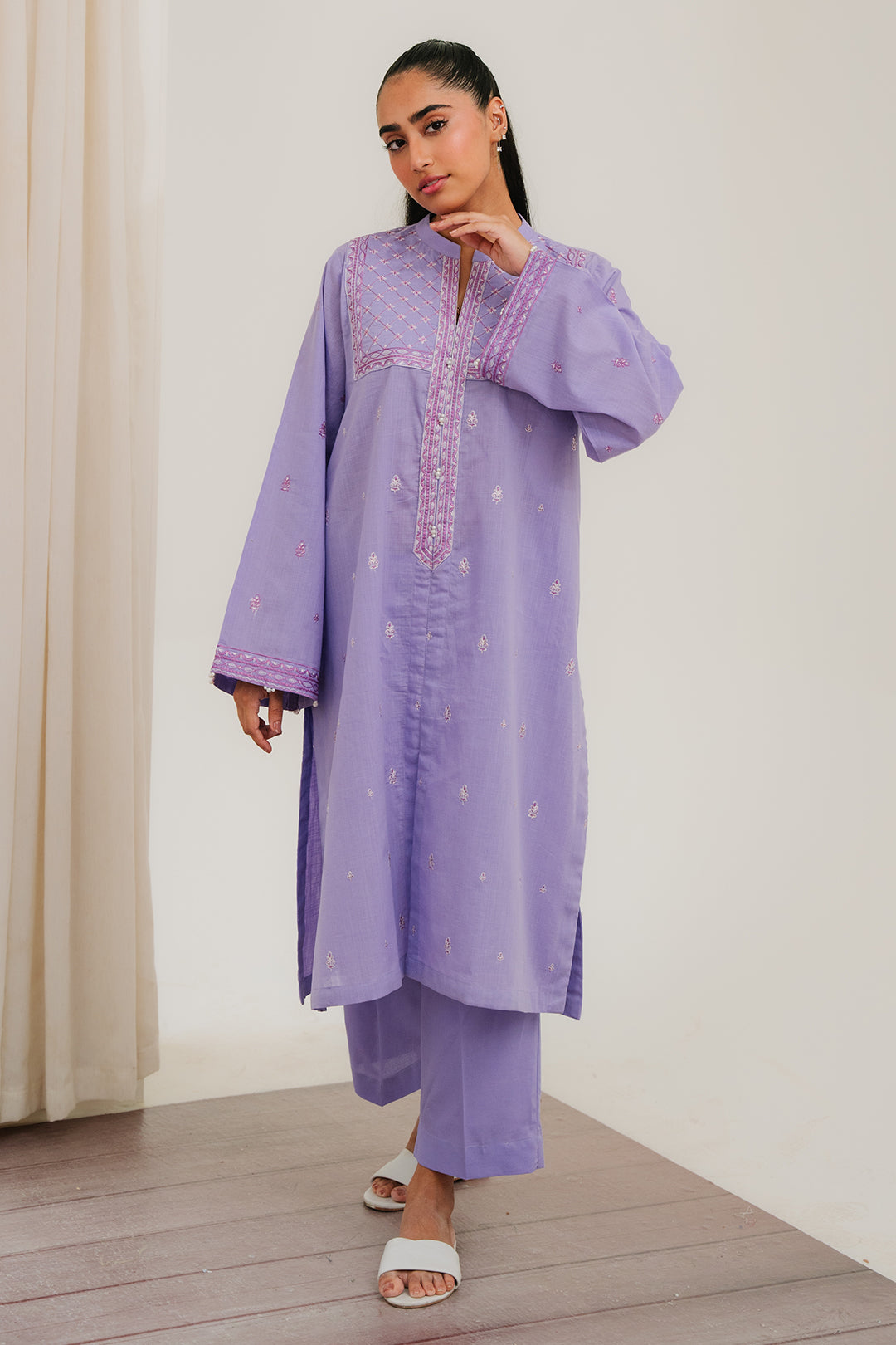 Embroidered Kurta Trouser - 2118