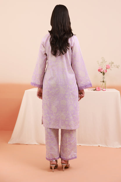 Embroidered Kurta Trouser - 2123