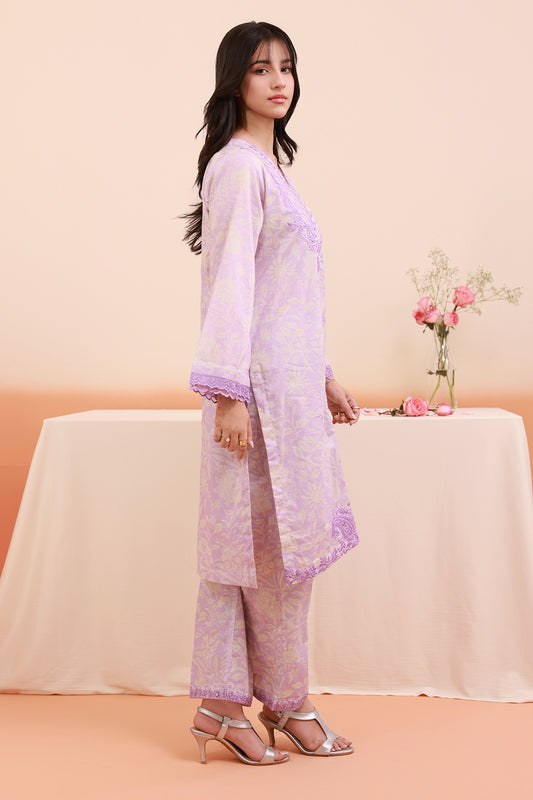 Embroidered Kurta Trouser - 2123