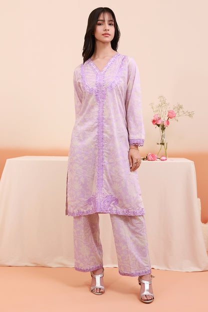 Embroidered Kurta Trouser - 2123