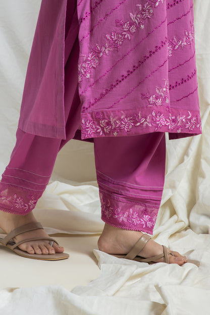 Embroidered Kurta Trouser - 2124